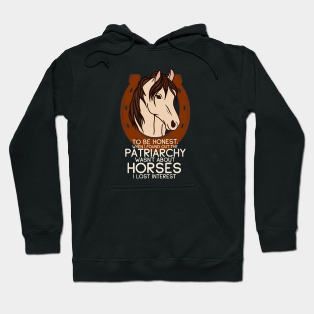 Patriarchy Horses Hoodie by Midnight Pixels